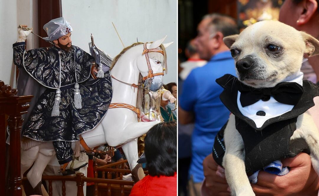 Los creyentes llevaron a sus mascotas para recibir la bendición. Fotos: Alejandro Vargas / EL UNIVERSAL Edomex