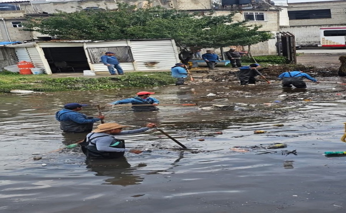 Aunque los escurrimientos hacia la presa han disminuido, aún se registran aportaciones provenientes de la zona norte de Atizapán. Foto: Gobierno de Cuautitlán Izcalli