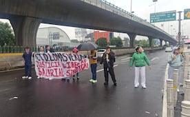 Anuncian marcha del IMSS en avenida Gustavo Baz, Naucalpan, este 12 de octubre