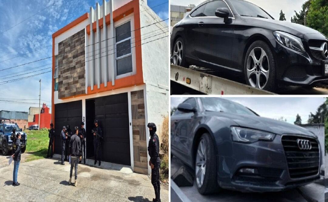 En el lugar fueron localizados tres vehículos de alta gama con reporte de robo y envoltorios de droga. Foto: Especial