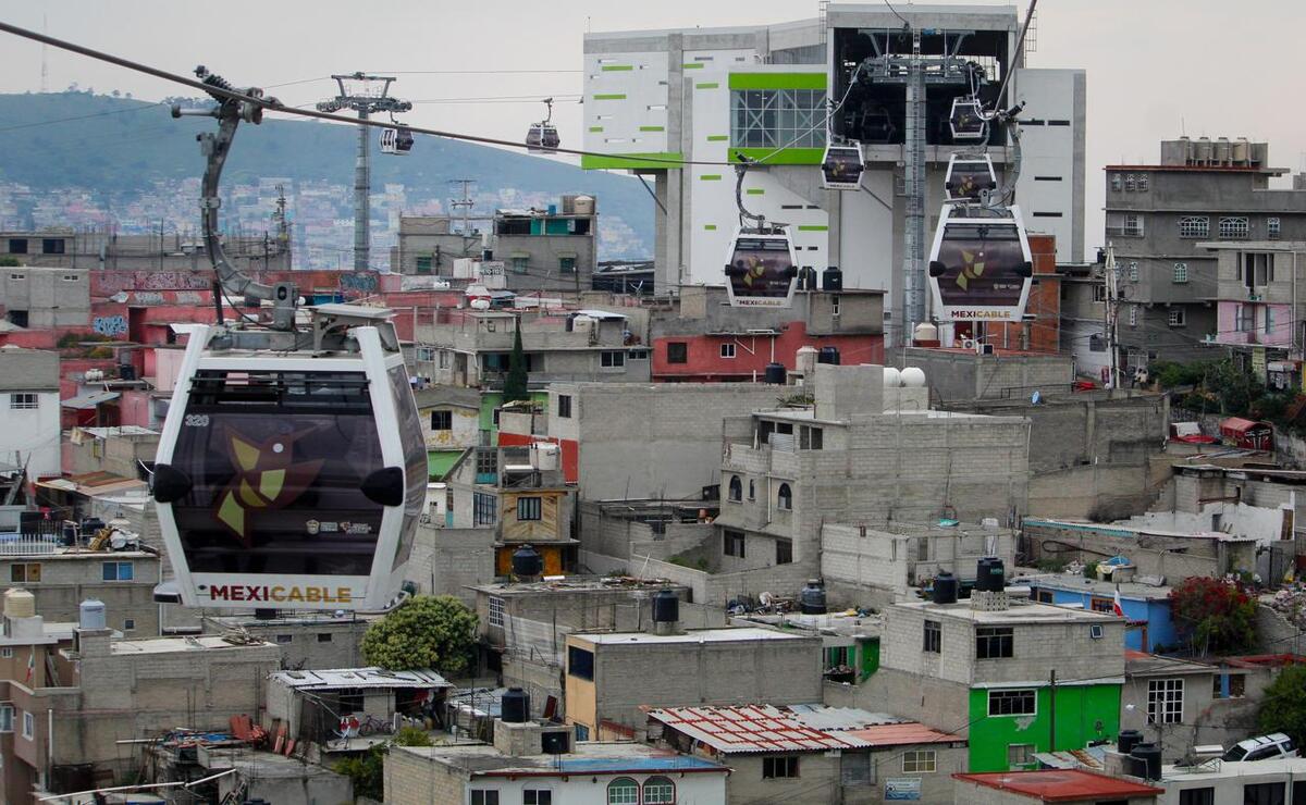 El Mexicable es un sistema de transporte masivo y teleférico; opera en el Estado de México y la Ciudad de México. Foto: Luis Camacho