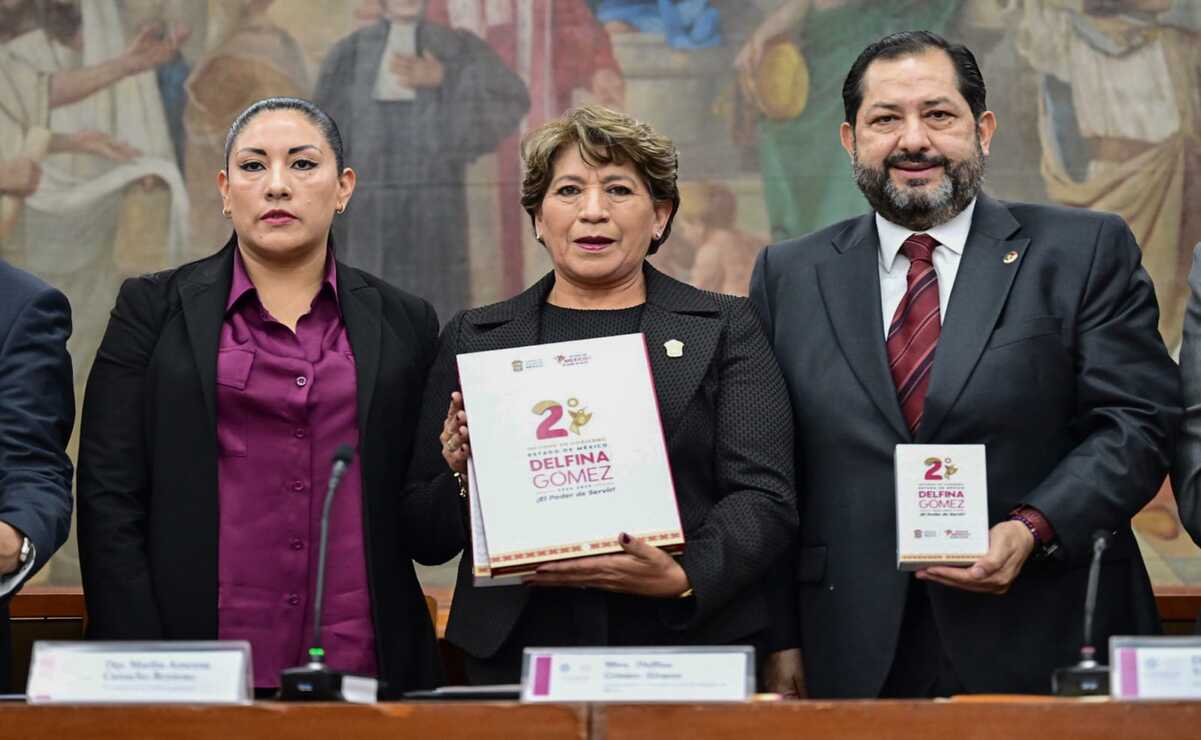 Delfina Gómez entrega su Segundo Informe de Labores ante el Congreso del Edomex