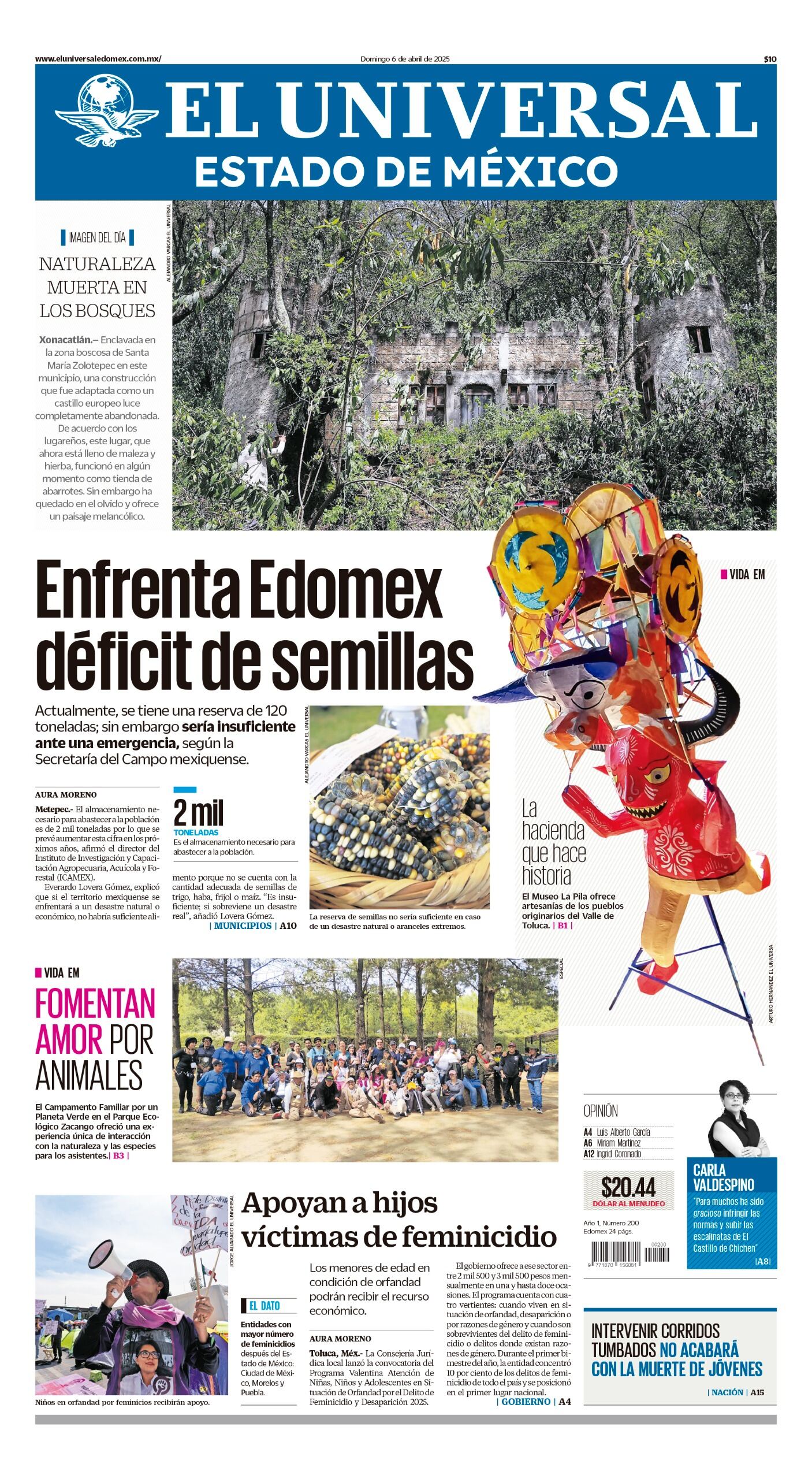 Portada Edomex 06 de abril de 2025