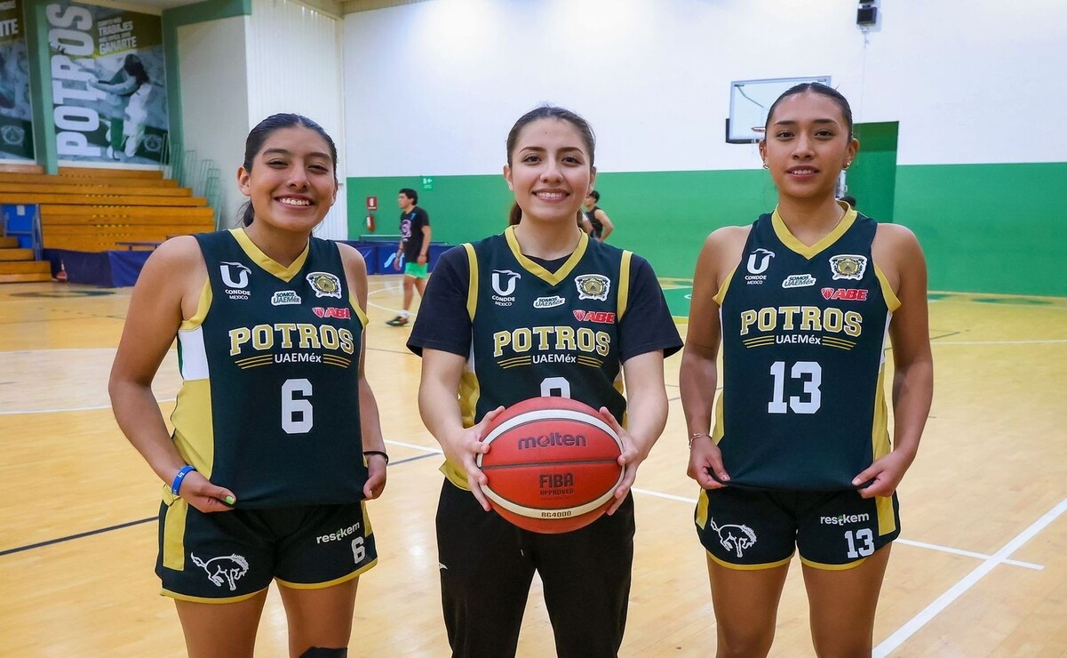 Este equipo femenil de básquetbol entrena en el gimnasio universitario Prof. Guillermo Ortega Vargas. Foto: Especial