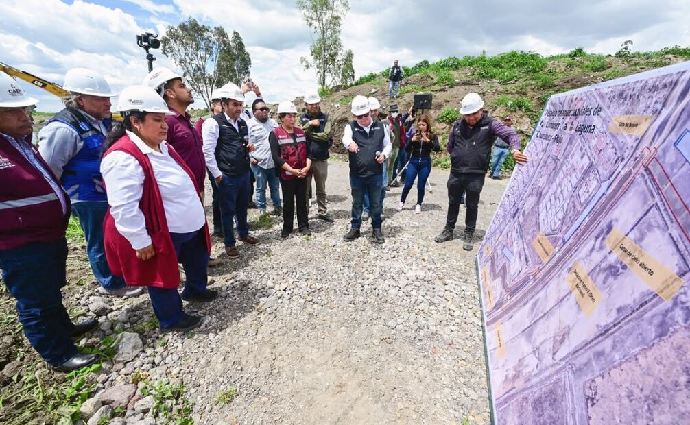 Como parte del proyecto, se realizaron trabajos de desazolve y ampliación en las lagunas de regulación Churubusco-Xochiaca y El Salado. Foto Especial