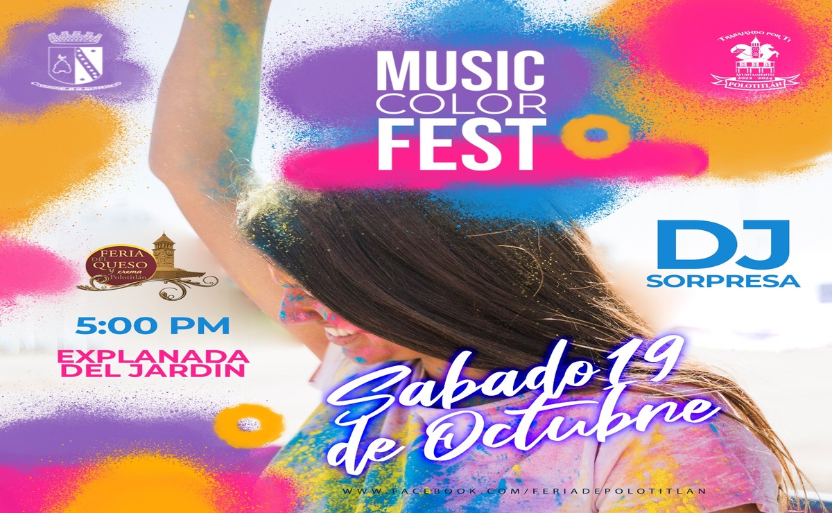 Este sábado 19 de octubre, la Feria del Queso y Crema 24 se viste de gala con el "Música y Color Fest"