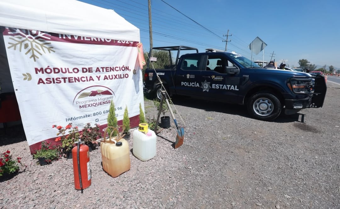 Ubicado en la autopista Atlacomulco-Toluca, este módulo ofrece asistencia mecánica, gasolina y apoyo médico de forma gratuita. Foto Alejandro Vargas / El Universal