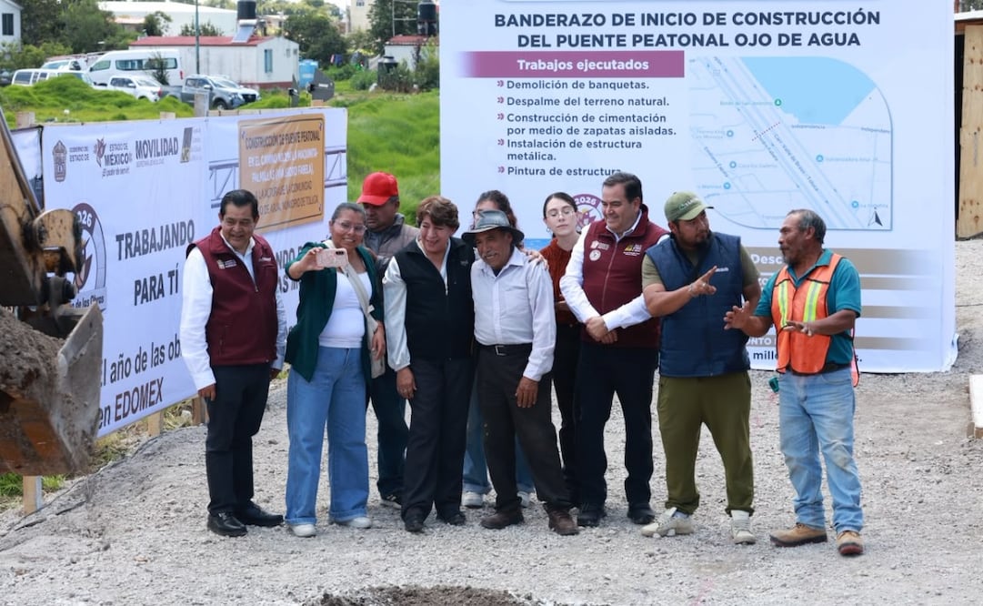 Tras 30 años de solicitudes vecinales, la estructura metálica de 30 metros conectará de forma segura ambos sentidos de la vialidad. Foto Alejandro Vargas / El Universal