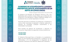 Buscan a presunta boa escapada en Lomas Lindas; expertos de la UNAM se suman al operativo