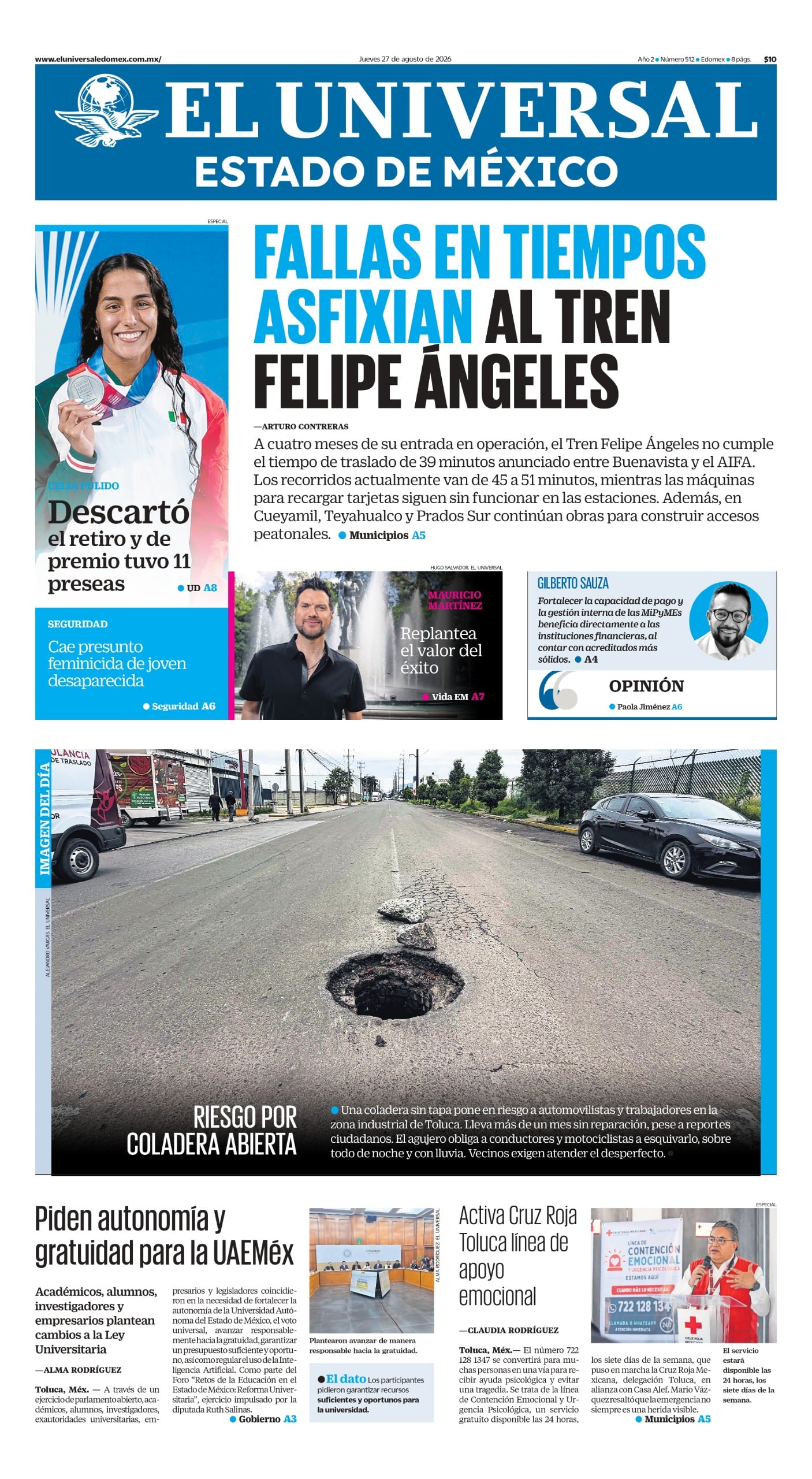 Portada 27 de agosto de 2026