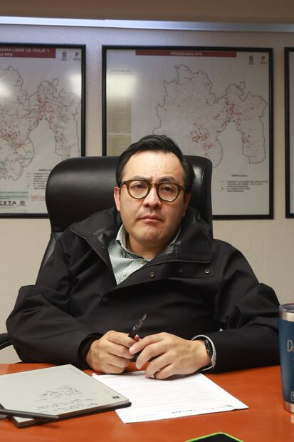 Daniel Sibaja, secretario de de Movilidad del Estado de México / Foto Alejandro Vargas