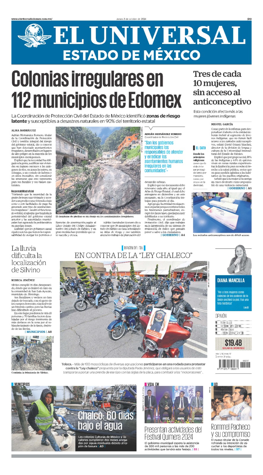 Portada 3 de octubre
