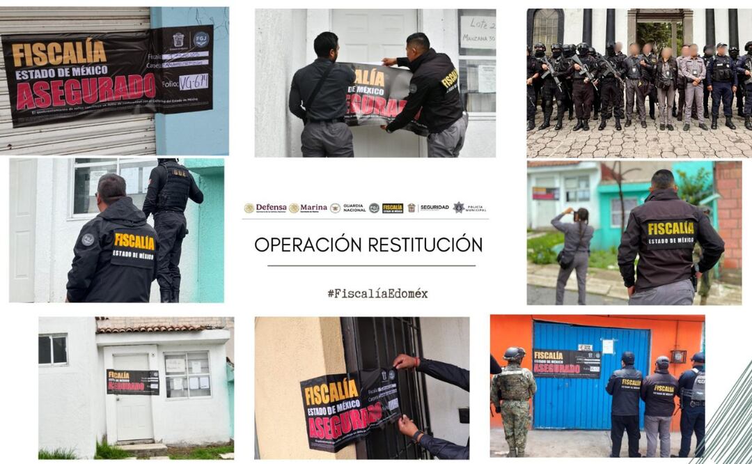 "Operación Restitución" en Ecatepec: Aseguran 44 casas, suman 401 inmuebles recuperados del despojo. Foto: Especial