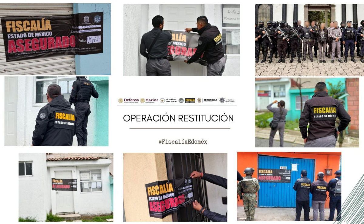 "Operación Restitución" en Ecatepec: Aseguran 44 casas, suman 401 inmuebles recuperados del despojo. Foto: Especial