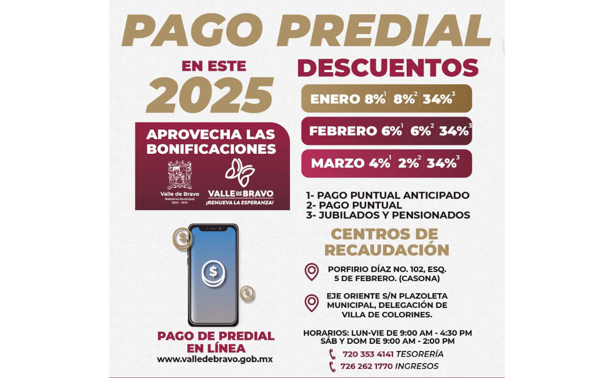 ¡No te pierdas los descuentos en el predial para jubilados y pensionados! Foto: Especial