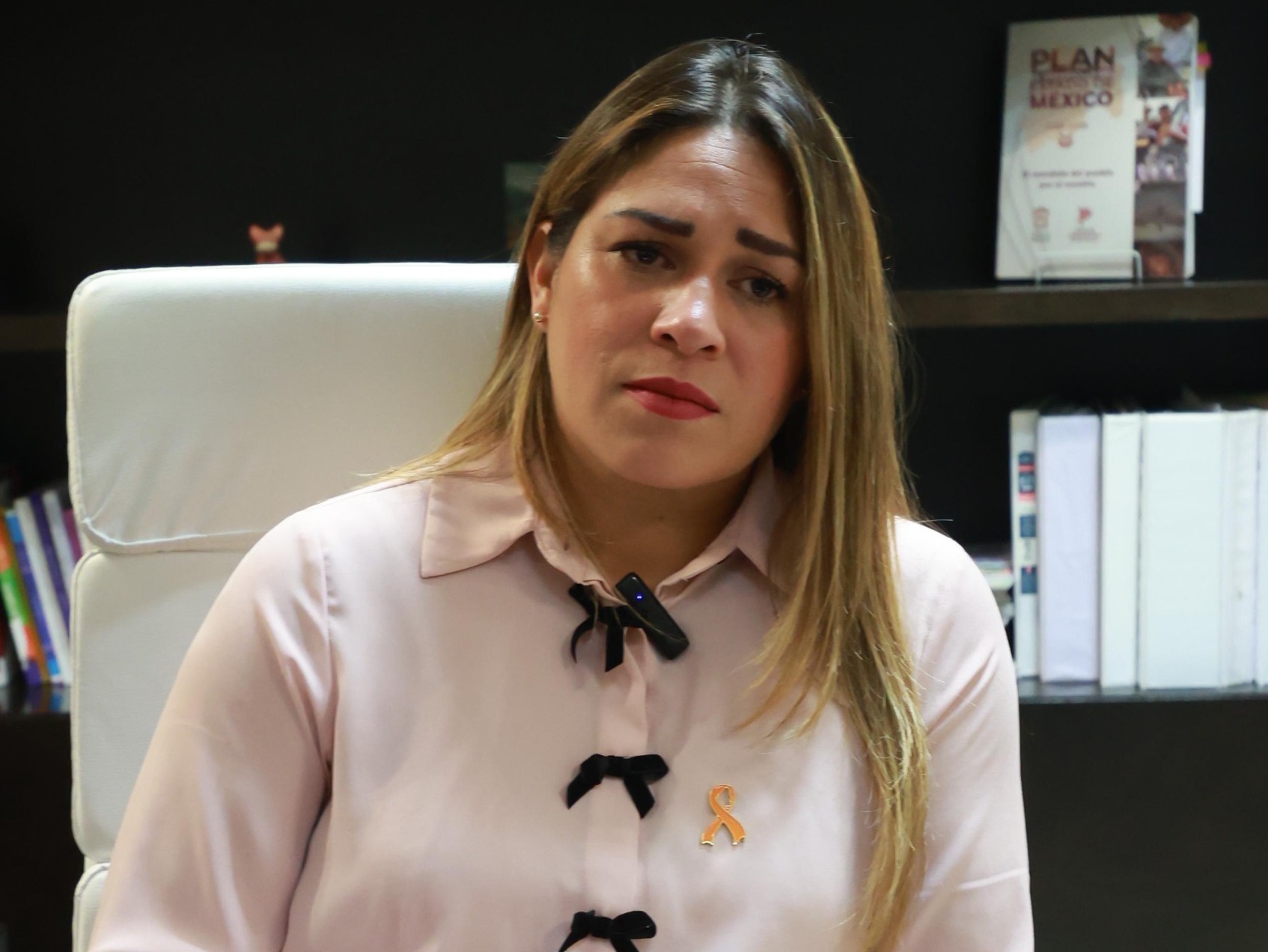 Secretaria de la Mujer, Mónica Chávez Durán. Foto Alejandro Vargas