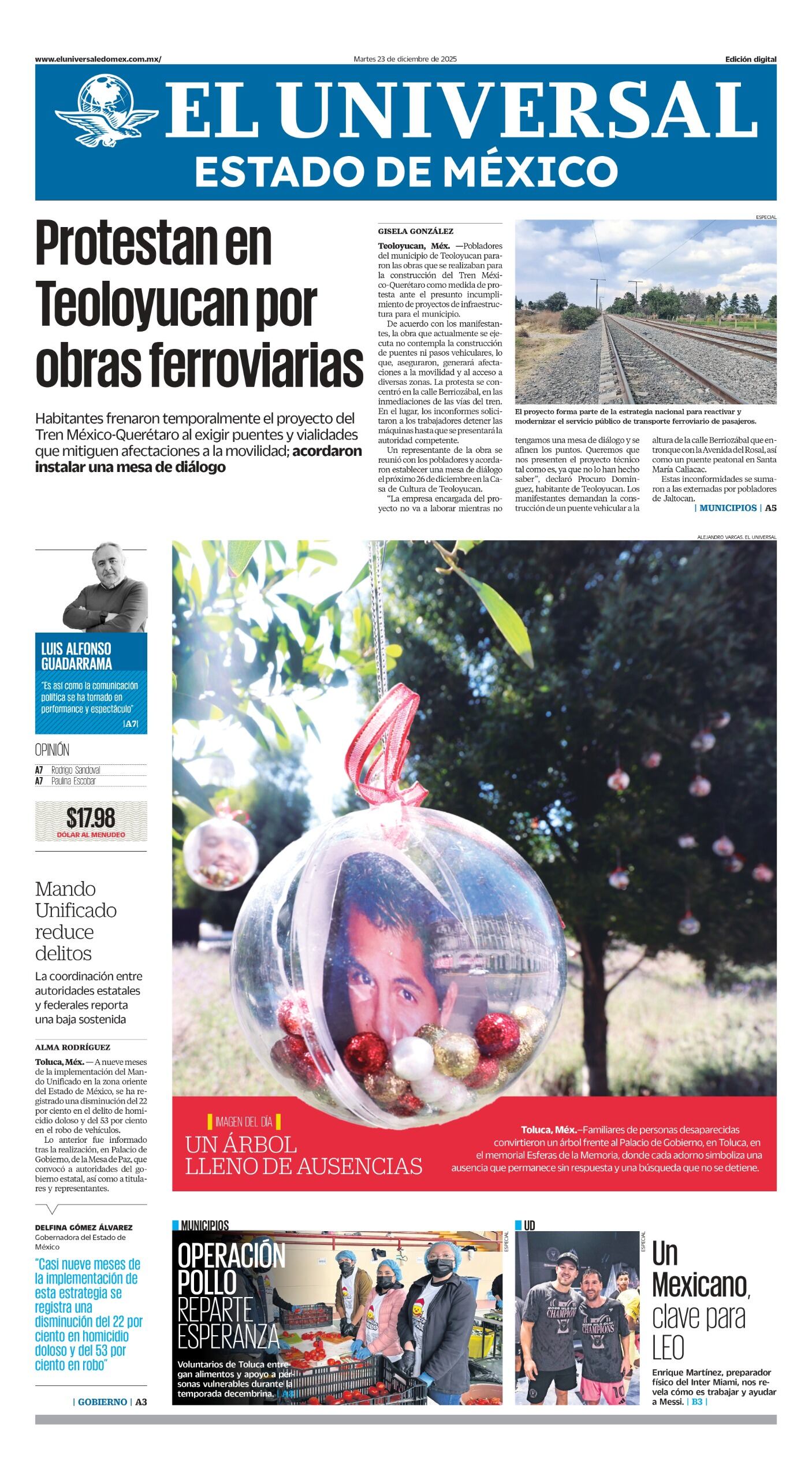 Portada 23 de diciembre de 2025