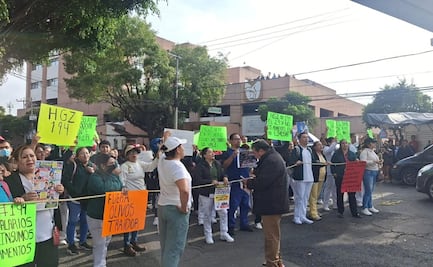Empleados del IMSS toman las calles de Naucalpan y ponen contra la pared al sindicato