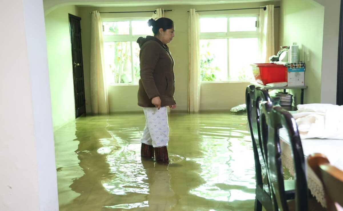 200 casas de San Mateo Atenco resultaron inundadas tras las lluvias torrenciales registradas el día lunes. Foto: Especial