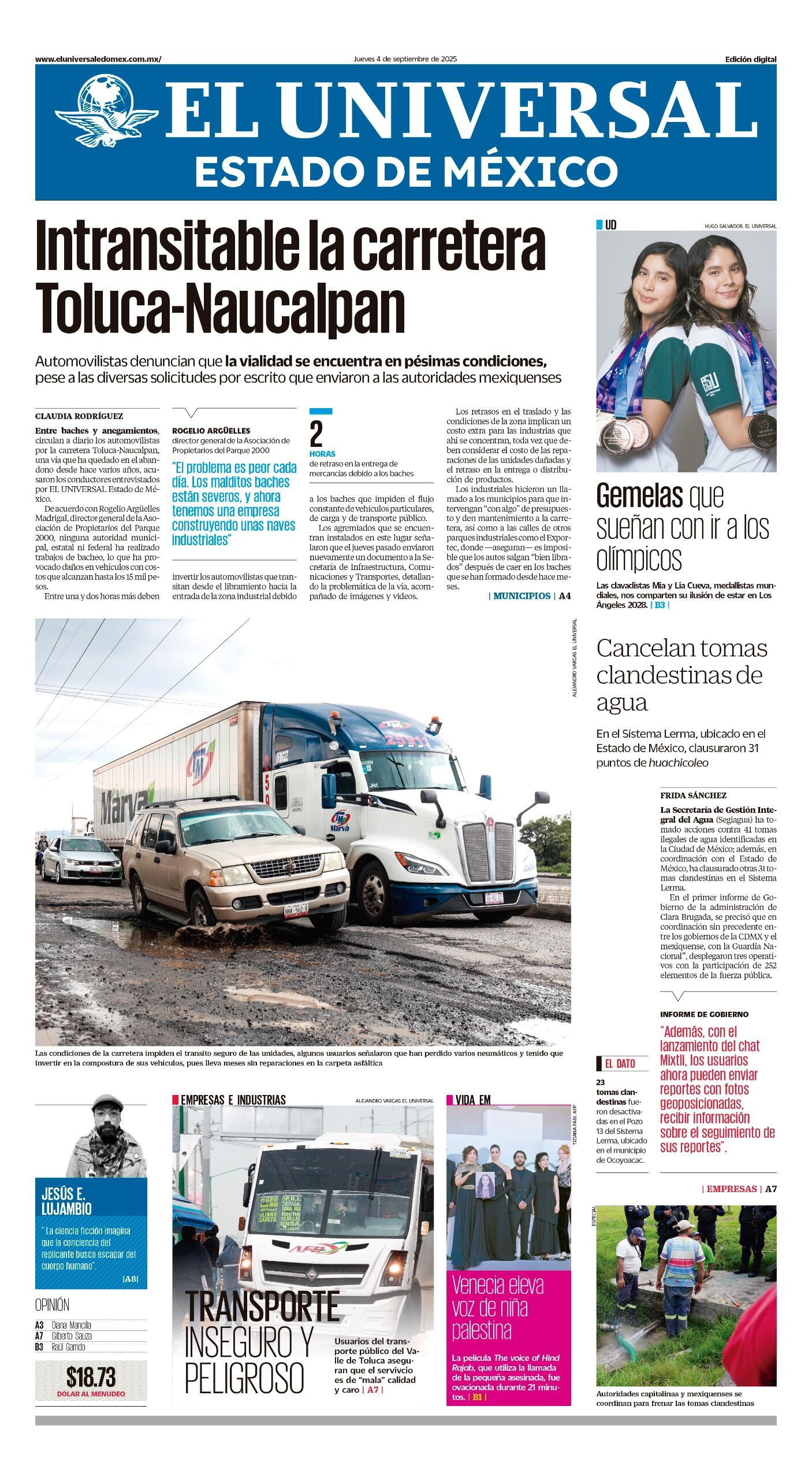 Portada 4 de septiembre 2025