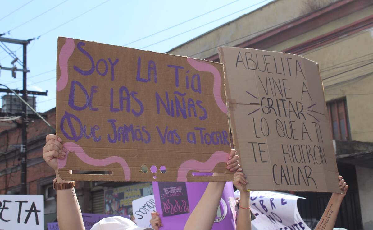 La ciudad de Toluca también escenario de esta marcha / Foto Karen Aldama