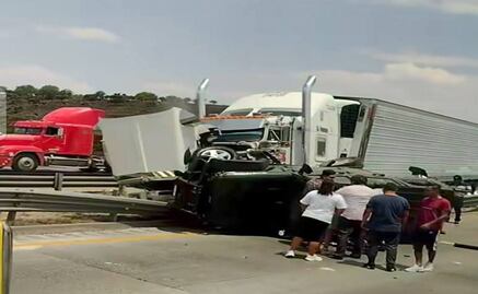 Caos vial en la México-Querétaro: choque de tráiler provoca cierre parcial