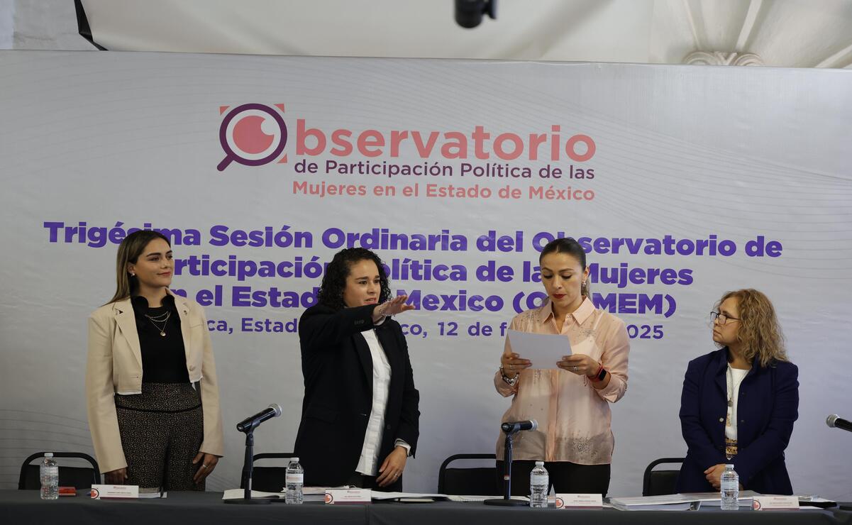 La consejera presidenta del Instituto Electoral del Estado de México (IEEM), Amalia Pulido Gómez, asumió la presidencia del Observatorio de Participación Política de las Mujeres en el Estado de México. Foto: Arturo Hernández
