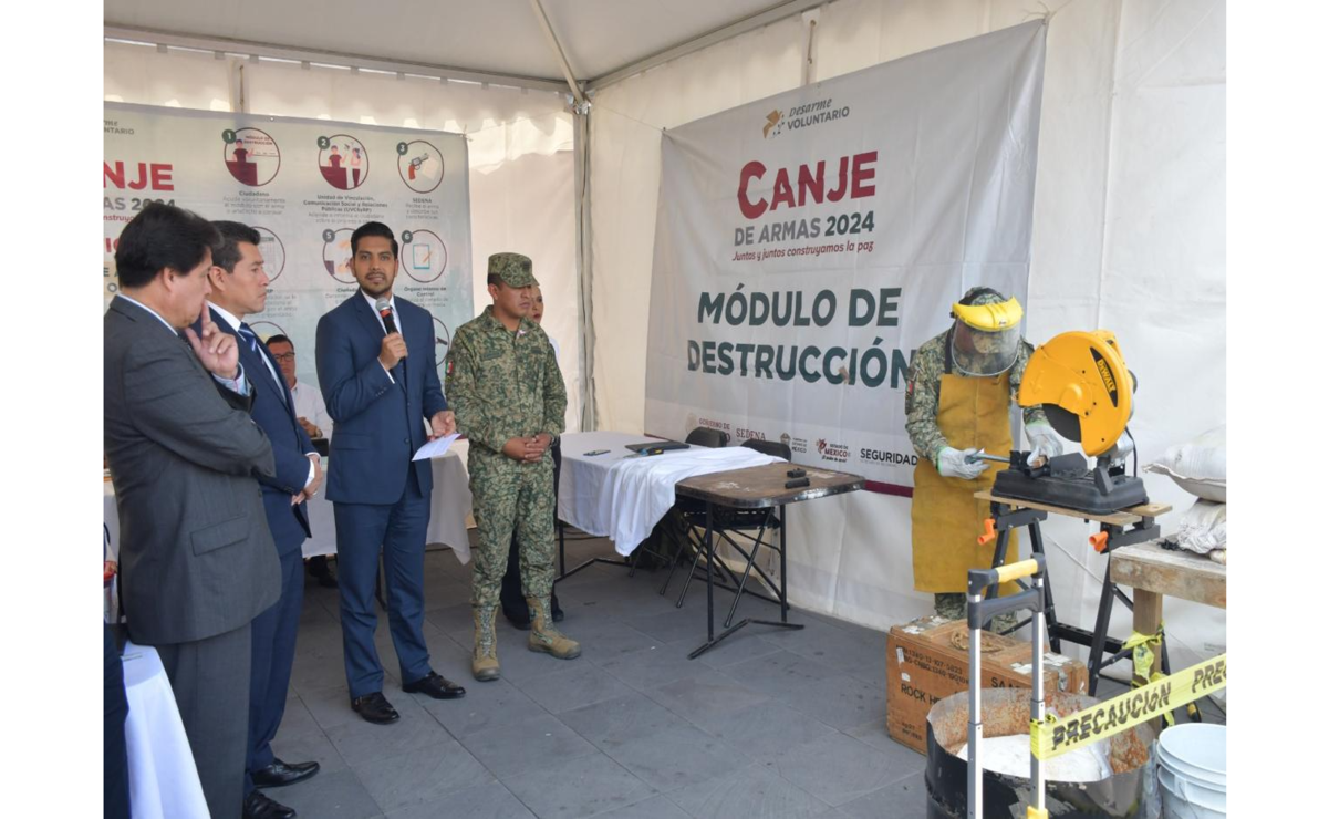 Arranca el programa de Canje de Armas en Nezahualcóyotl