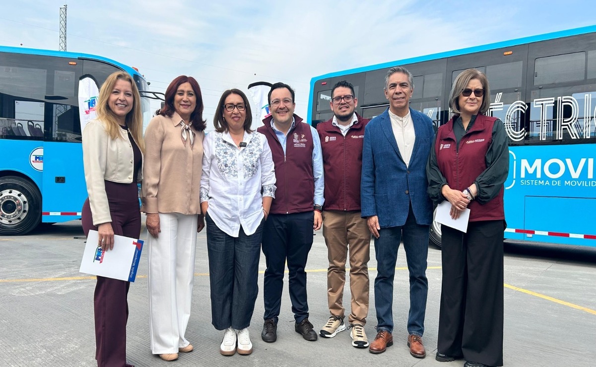 El Gobierno del Estado de México apuesta por la electromovilidad y la disminución de contaminantes con la nueva flota de autobuses eléctricos / Foto: Especial