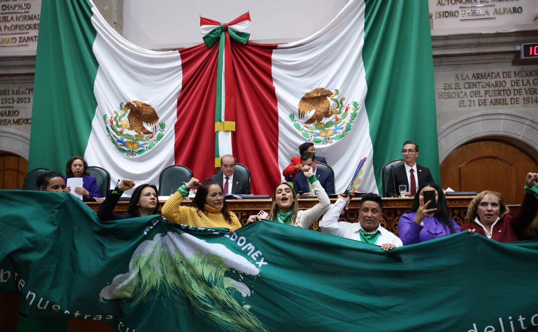 El Congreso del Estado de México aprobó por mayoría de votos la reforma para legalizar la interrupción del embarazo Foto: Arturo Hernández