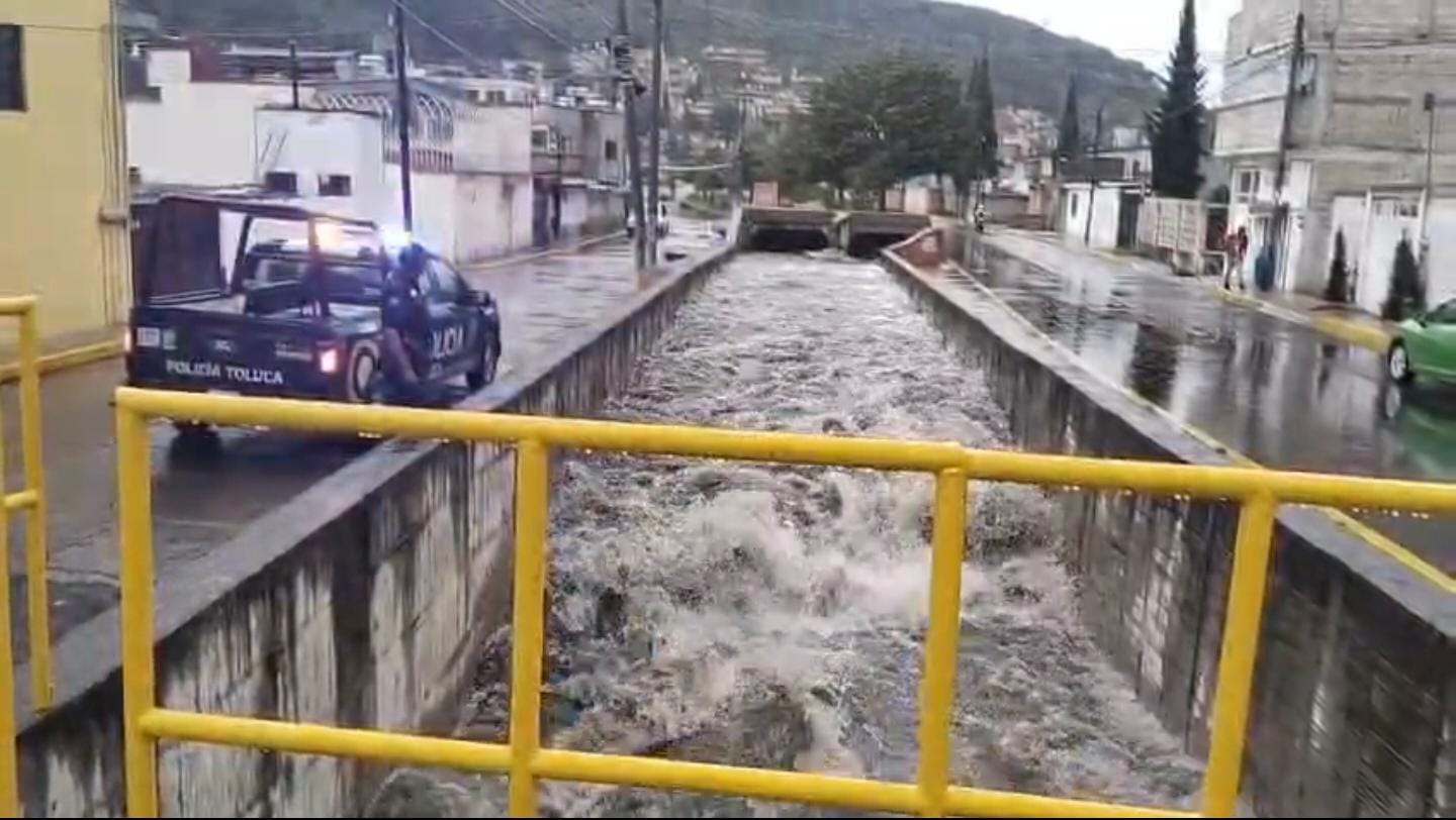 Los cuerpos de emergencia observaron una reducción del caudal del río Verdiguel. Foto: Especial