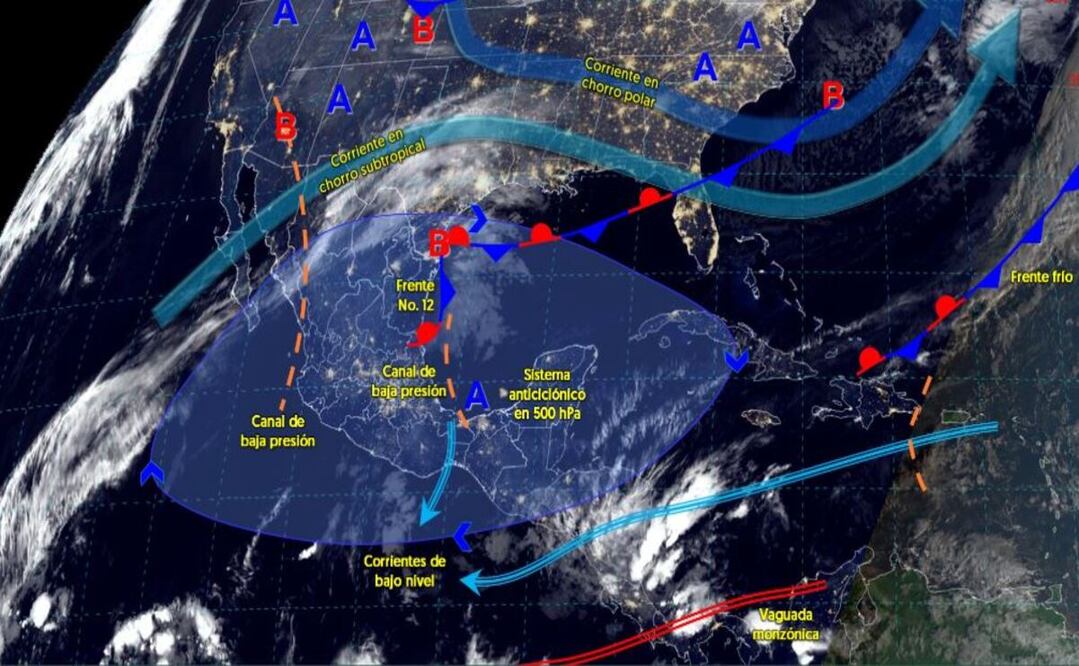 El frente frio No. 12 se extenderá por el país / Foto: CONAGUA