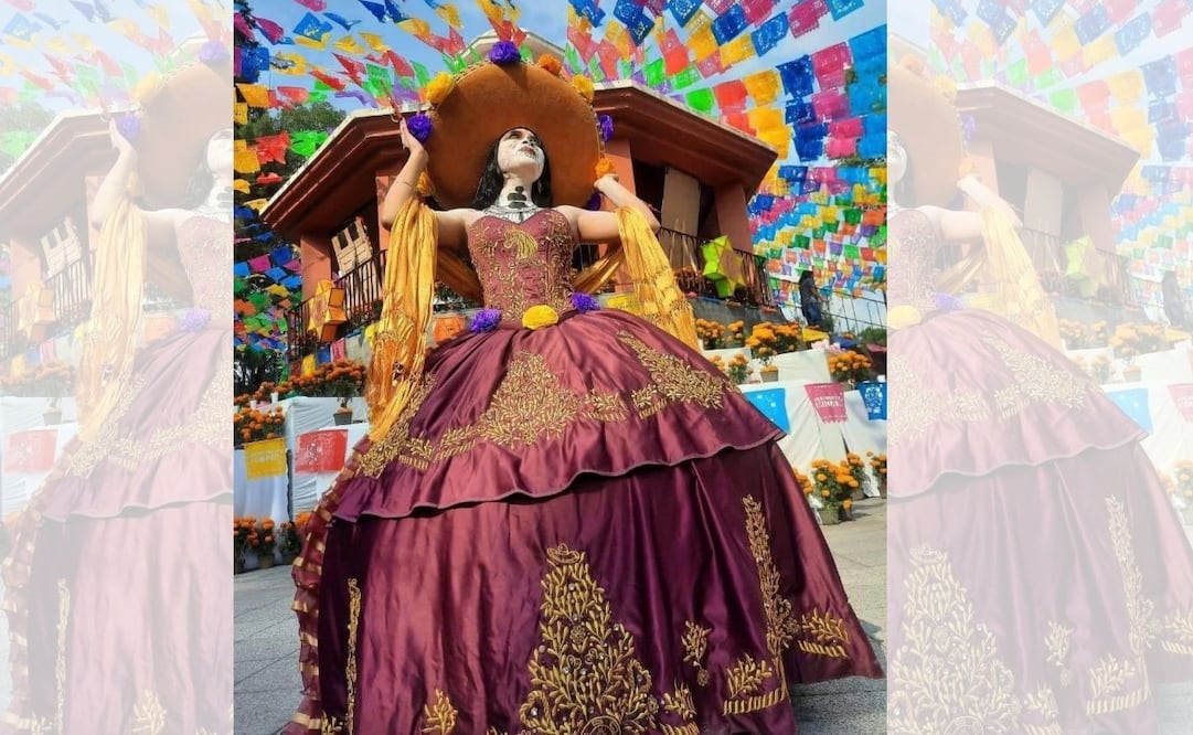 La Muerteada Xico fusiona la tradición oaxaqueña con leyendas prehispánicas locales, como el paso de Quetzalcóatl por el volcán Xico. Foto Especial