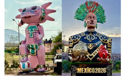 Ecatepec crea ajolote gigante de 9 metros y arte monumental para vibrar con el Mundial 2026