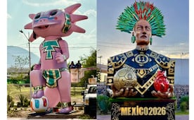Ecatepec crea ajolote gigante de 9 metros y arte monumental para vibrar con el Mundial 2026