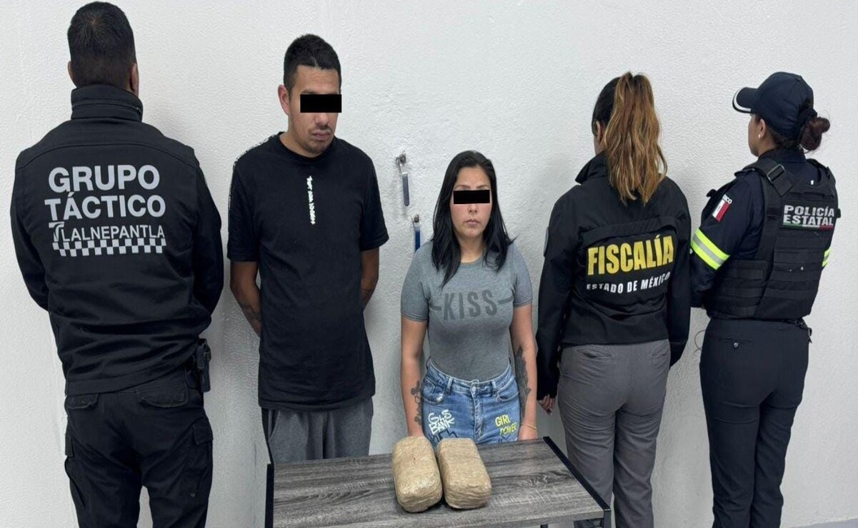 Dos kilogramos de drogas fueron decomisados a dos personas que circulaban a bordo de un automóvil. Foto: Especial.