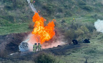 Tragedia en la Texcoco-Calpulalpan: Explota pipa tras volcarse y deja dos muertos
