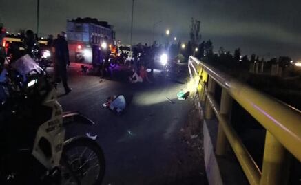Nezahualcóyotl: Fatal choque de motocicletas deja un fallecido en Periférico Oriente