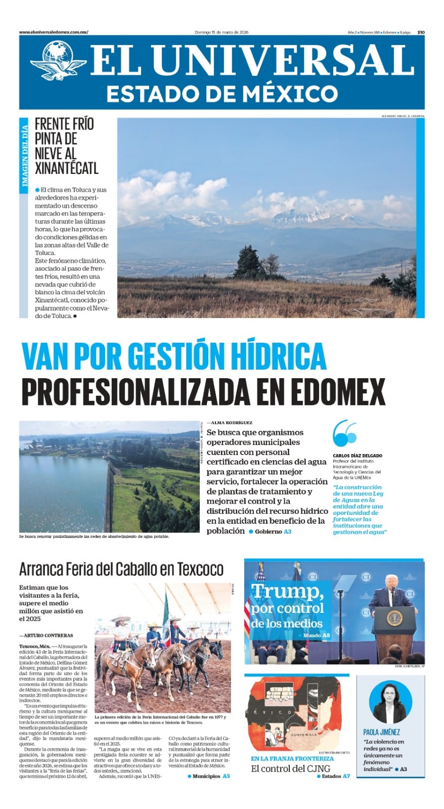 Portada del 15 de marzo