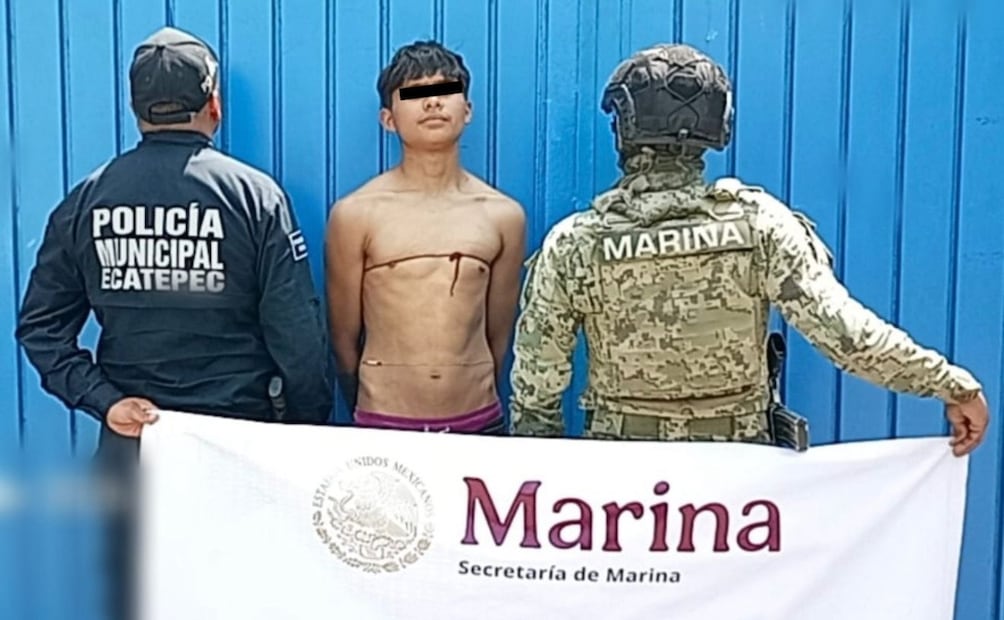 Elementos de la Policía de Ecatepec mantenían recorridos de proximidad por el Jueves Santo cuando fueron alertados del robo en proceso. Foto Especial