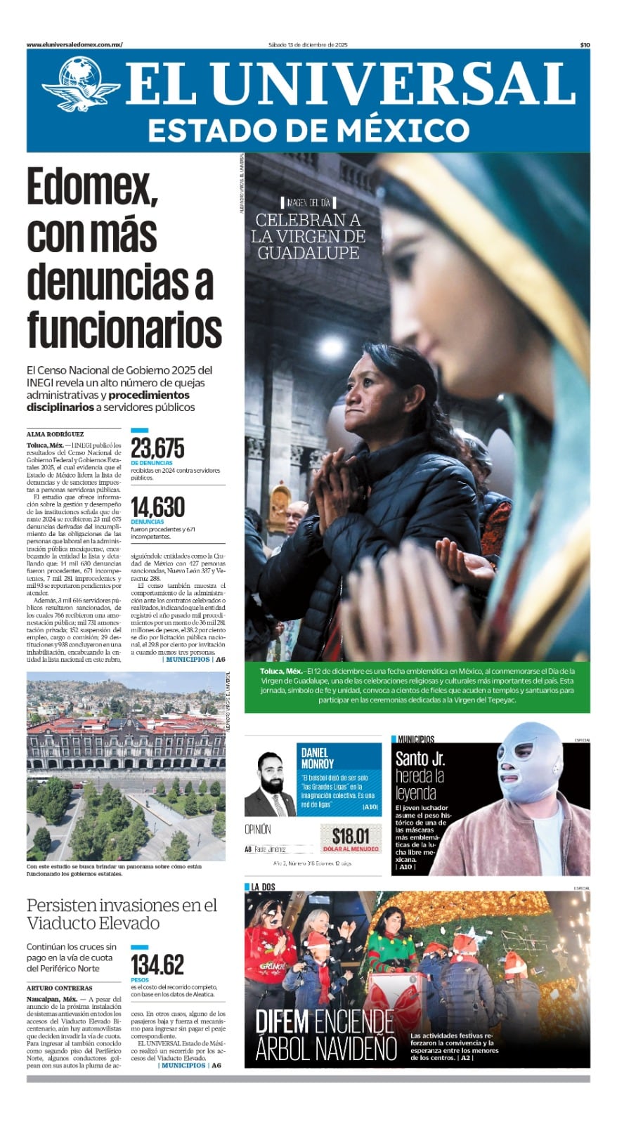 Portada 13 de diciembre de 2025