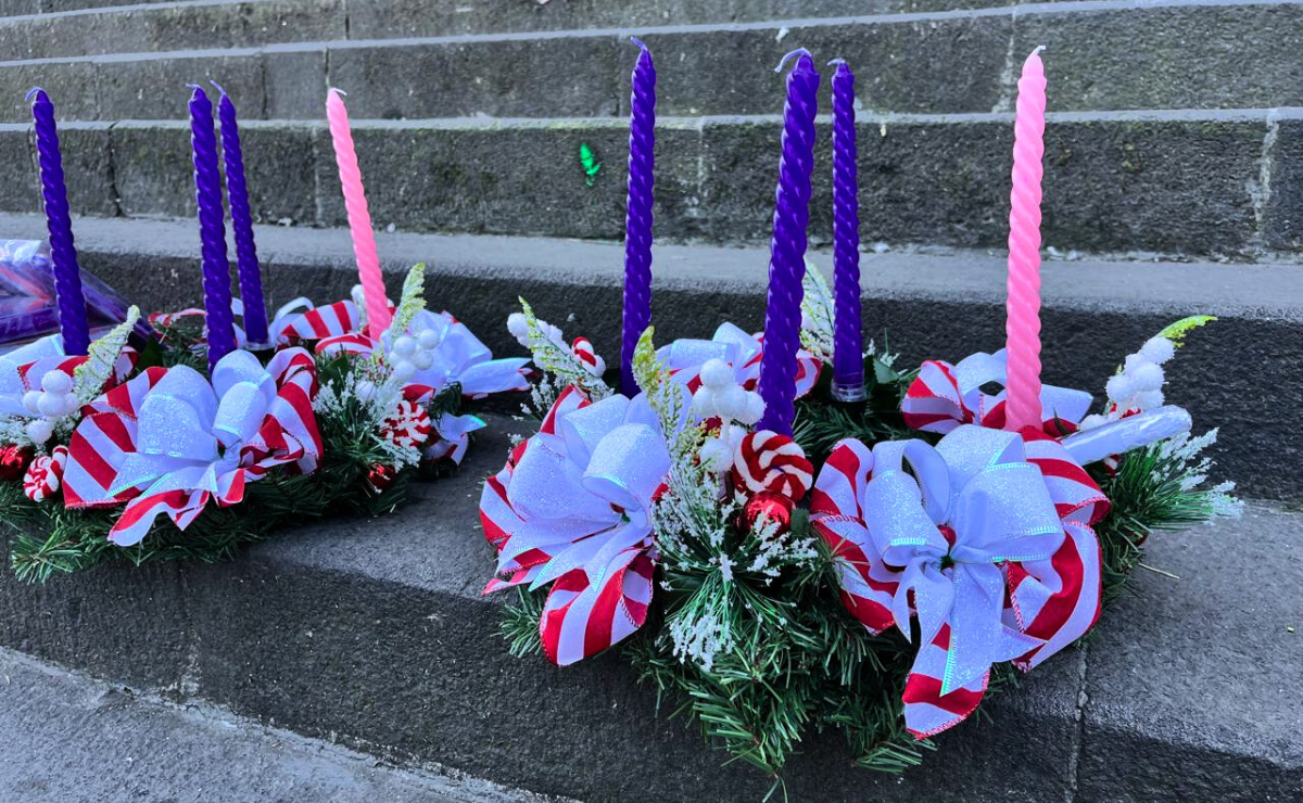 Tradición navideña: Cómo encender tu Corona de Adviento paso a paso. Foto: Daniela Hernández