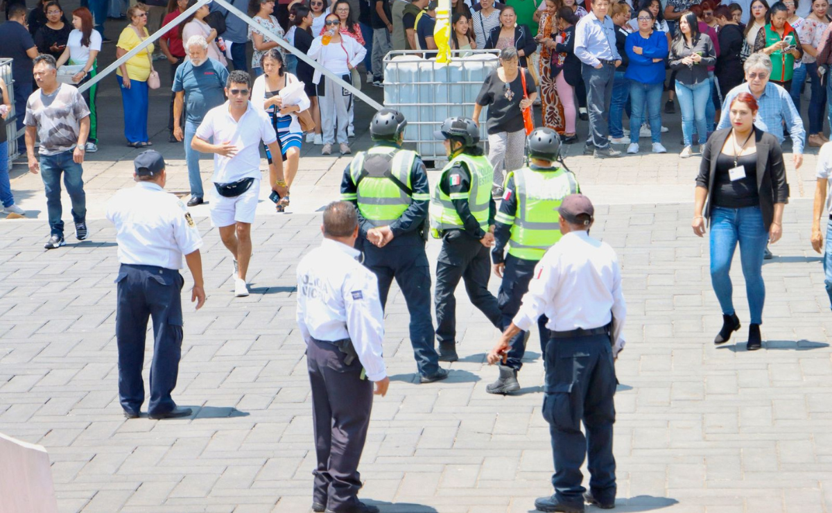 Participación ciudadana en el Simulacro Nacional en Los Reyes La Paz, donde se evidenciaron carencias en Protección Civil. Foto: Especial