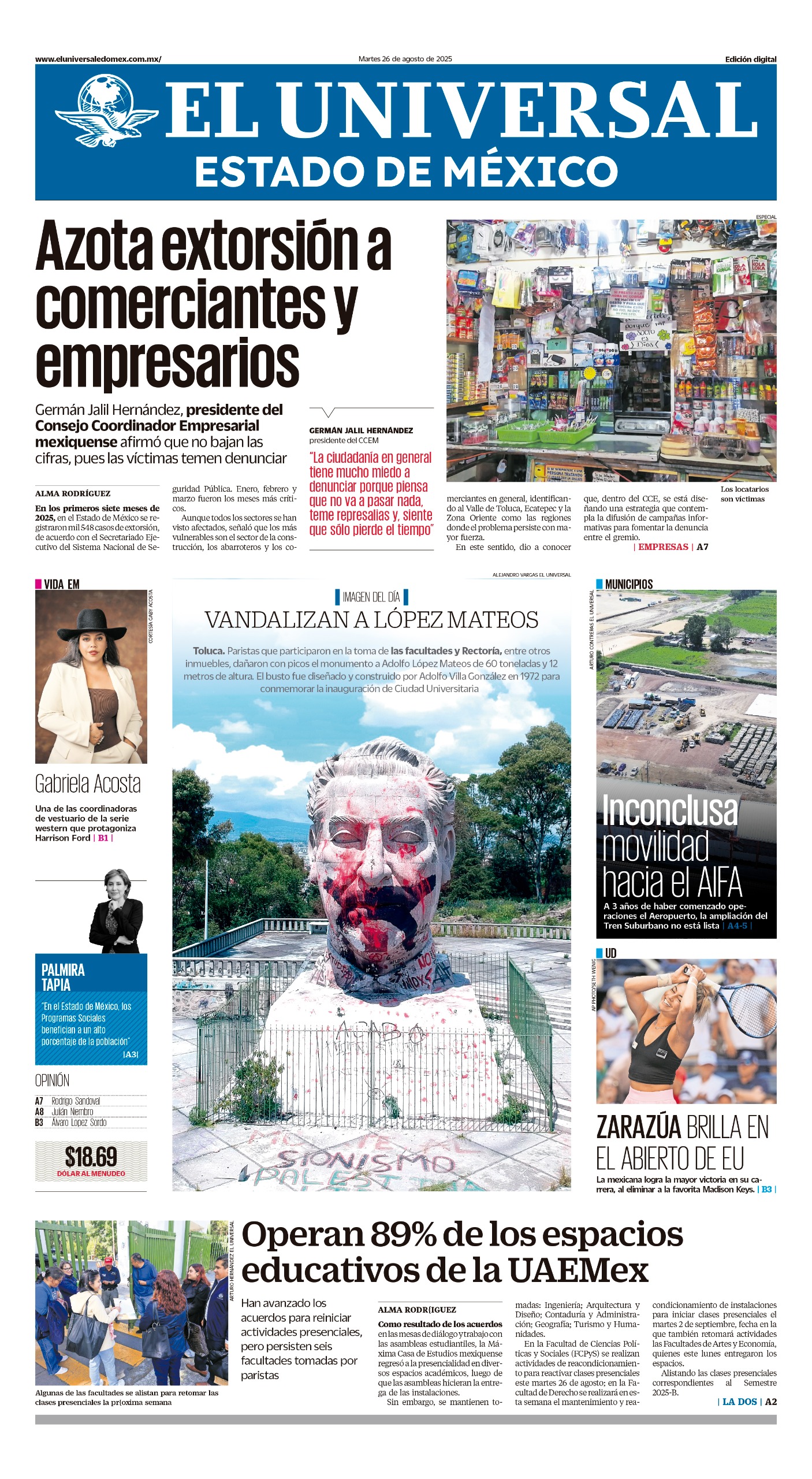 Portada 25 de agosto 2025