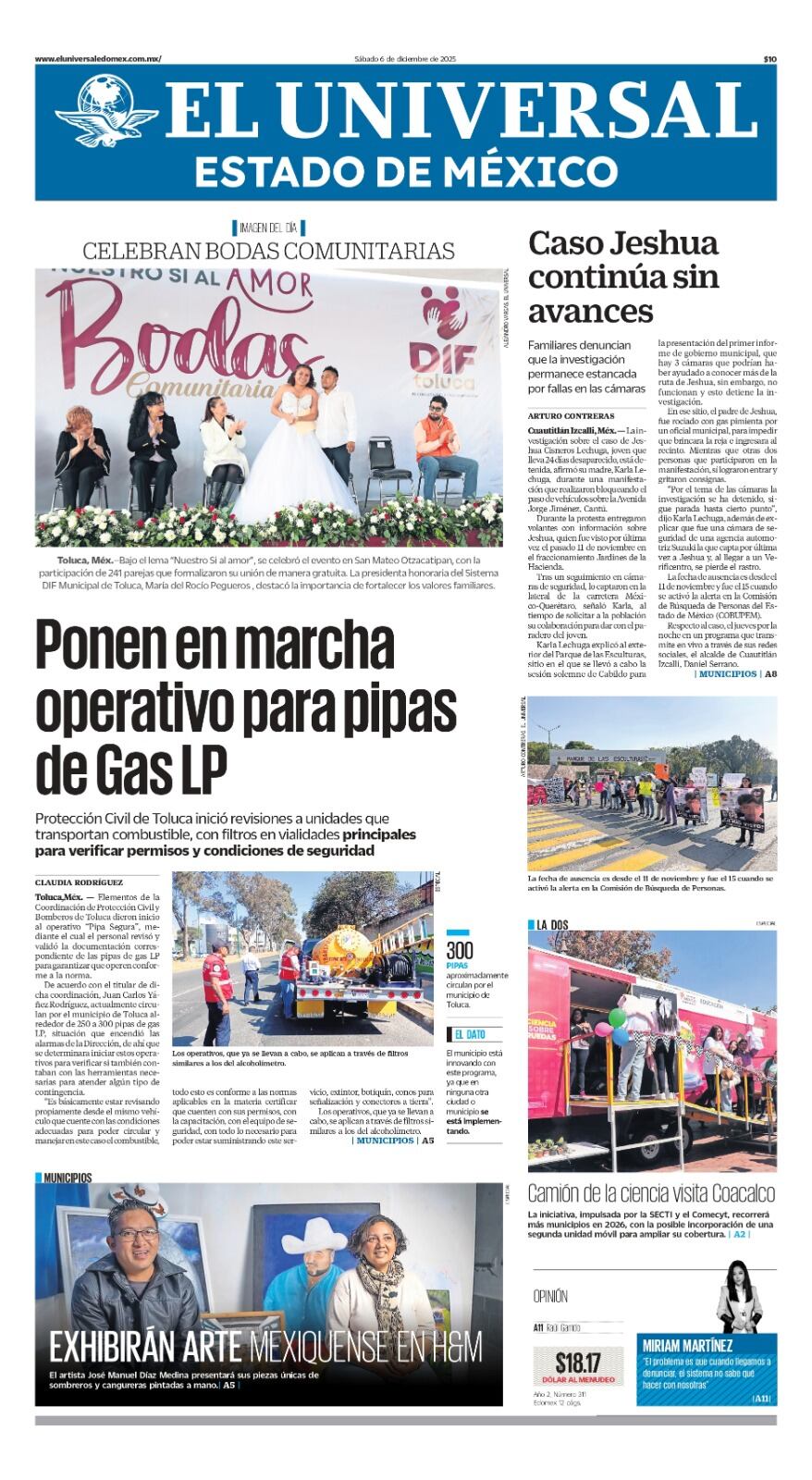 Portada 06 de diciembre de 2025