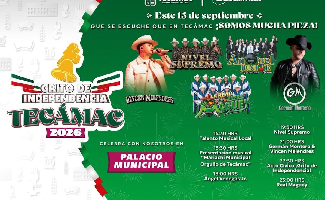 Las explanadas y plazas principales de Tecámac se encuentran listas para recibir a las familias en las Fiestas Patrias. Foto Especial
