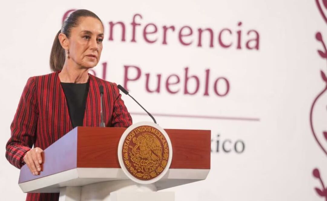 Claudia Sheinbaum, presidenta de México, durante la mañanera de este 20 de mayo del 2025. Foto: Axel Sánchez / EL UNIVERSAL