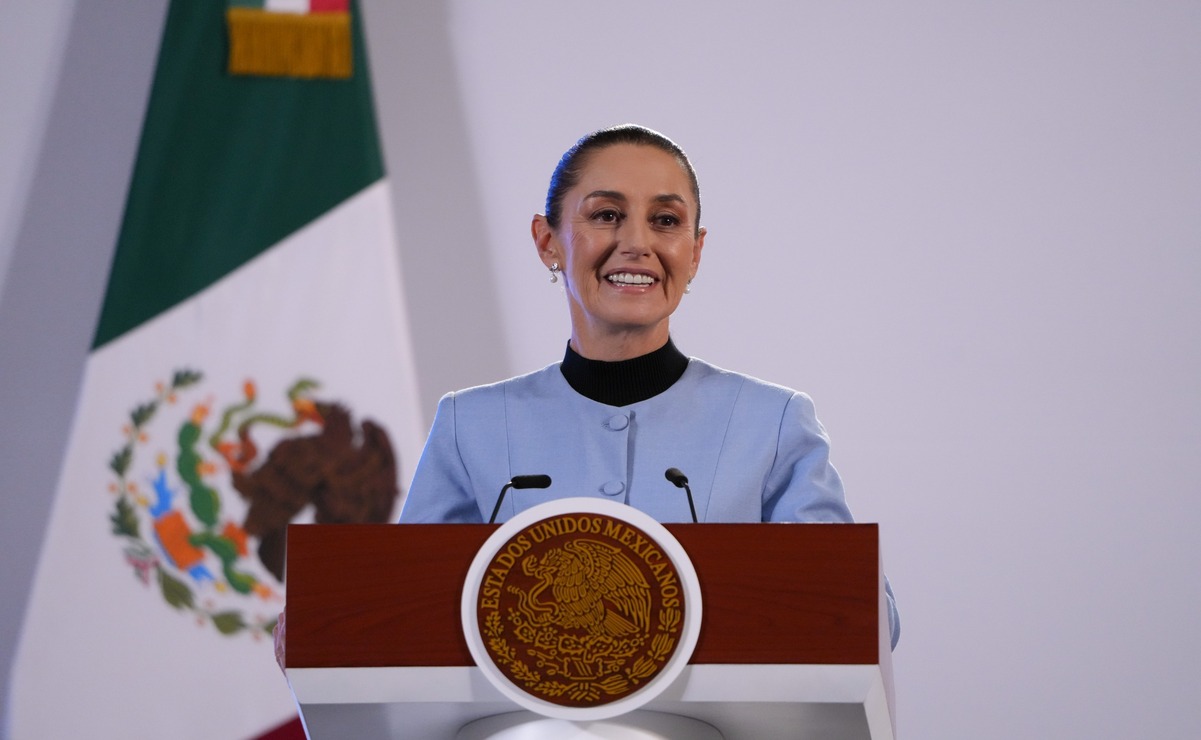 La presidenta Claudia Sheinbaum y el secretario de Infraestructura presentaron durante la mañanera el Bachetón. Foto: Especial.