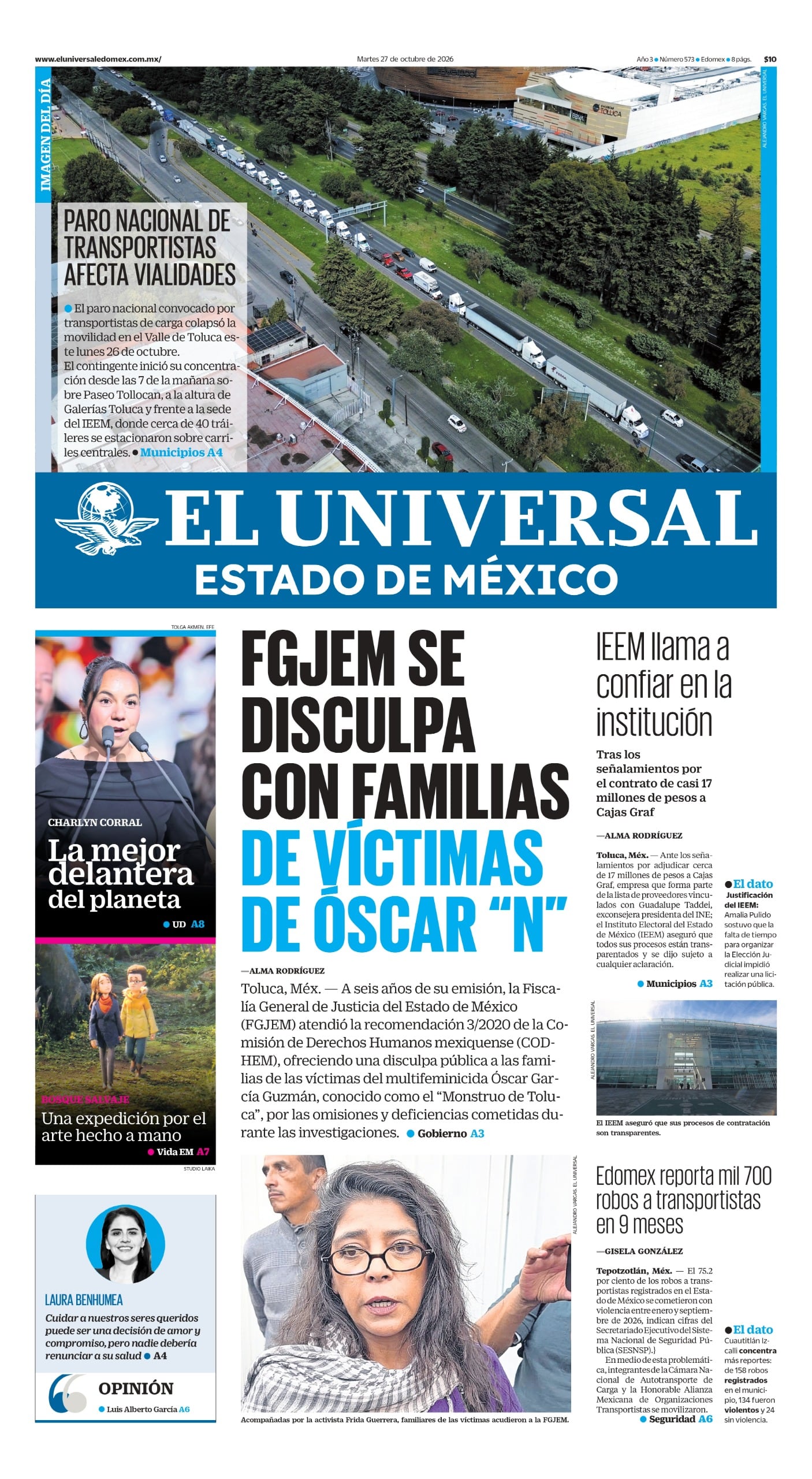 Portada 27 de octubre de 2026