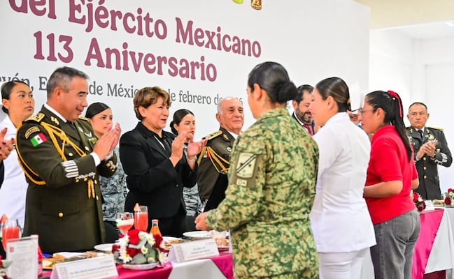 Delfina Gómez encabeza el 113 Aniversario del Ejército en la 22 Zona Militar: Alianza clave por la paz en Edomex
